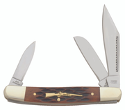 Frost Sharps Cutlery Brown Jigged Bone Wrangler FRSHP112BRJB