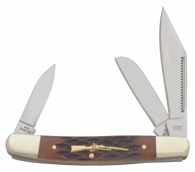 Frost Sharps Cutlery Brown Jigged Bone Wrangler FRSHP112BRJB