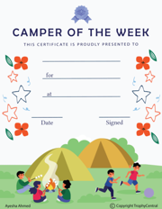 Camper of the Week Award