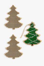 Ready-to-Stitch Christmas Tree Decorations