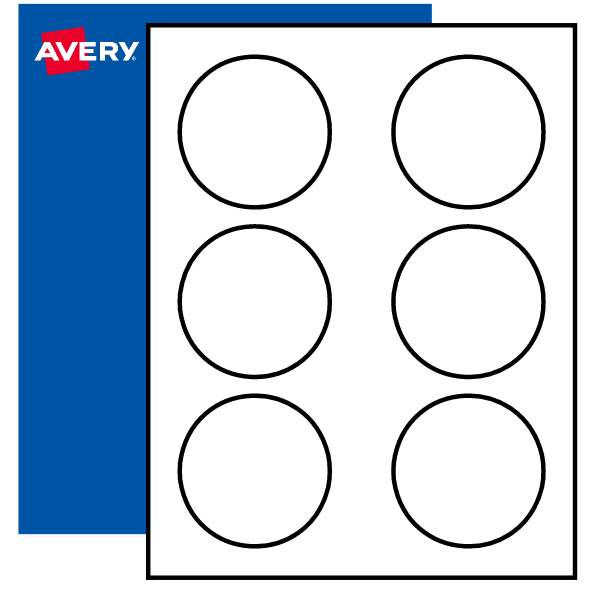 3" Blank Round Labels, Print to the Edge