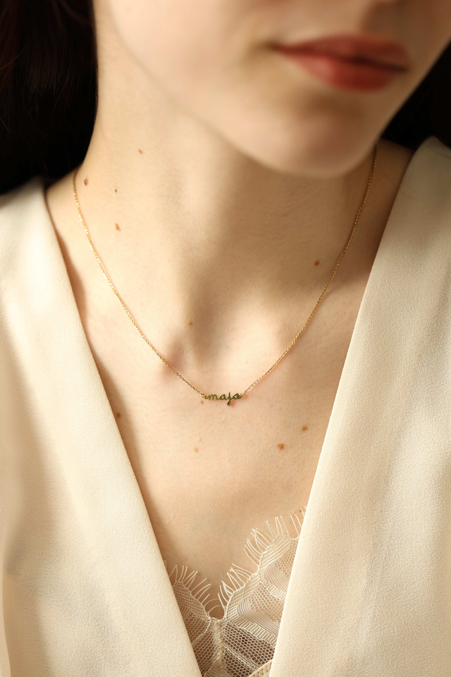 Minimalist Custom Necklace, Initial Necklace