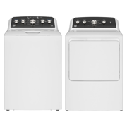 Bundle: GE ETW485ASWWB 4.5 cu. ft. Top Load Washer + GE ETD48GASWWB 7.2 cu. ft. Gas Dryer