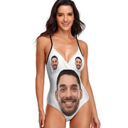 Custom Boyfriend Face Funny Women's One Piece Swimsuit