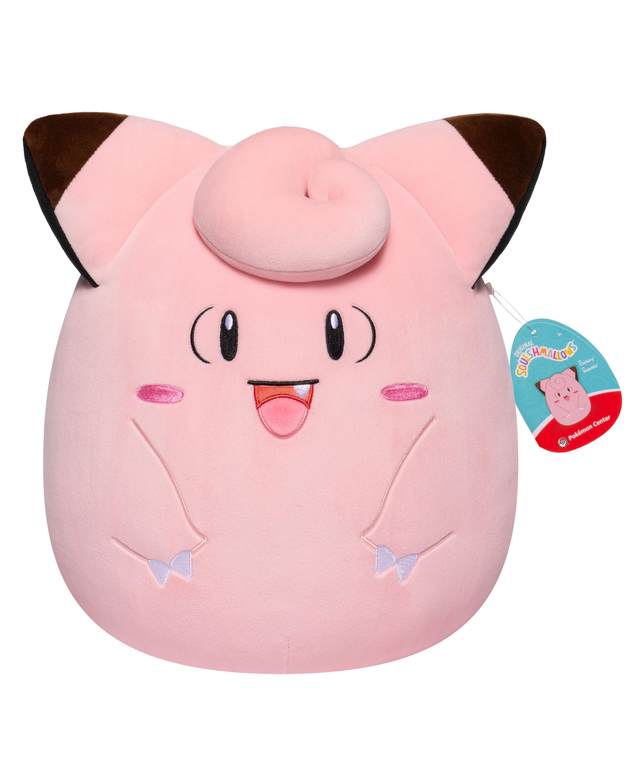 Pokemon Squishmallows 10 inch Clefairy Plush Toy
