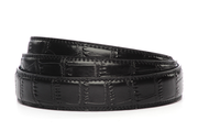 1.25" Black Faux Croc Strap