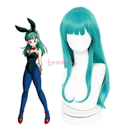 Dragon Ball Bulma Straight Blue Green Cosplay Wig