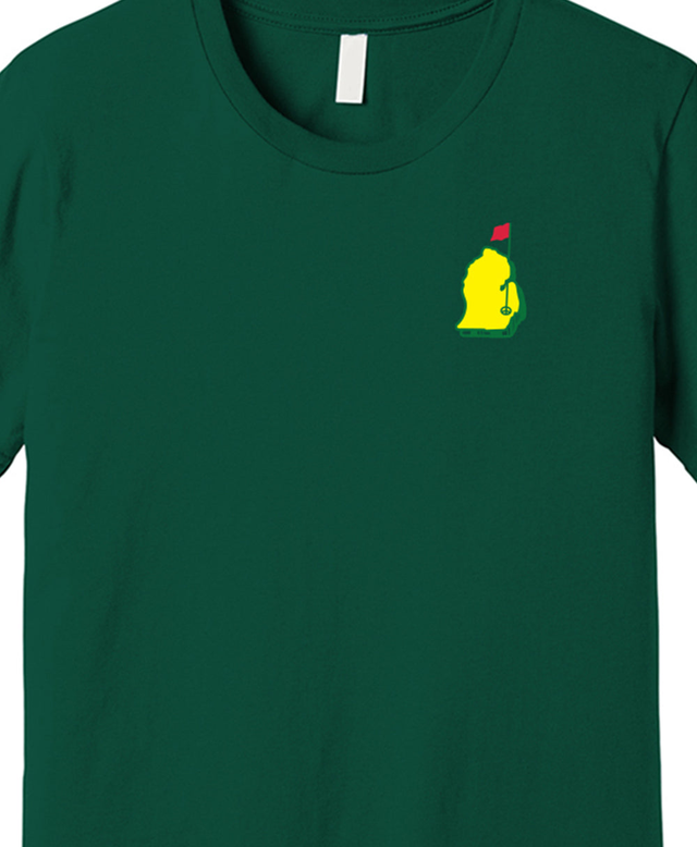 Mitten Flag Golf Shirts