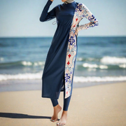 Aqua Modest: Stylish 3-Piece Burkini Swimsuit Set