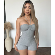 Wonda Twist Front Romper (H Grey)