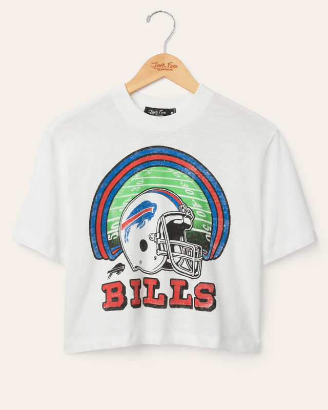 Women's Buffalo Bills Game Time Mock Neck Crop Tee