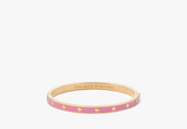 Spot The Spade Enamel Hinged Bangle