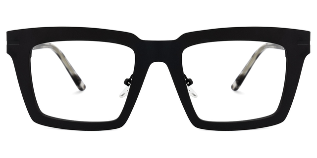 Arnal - Rectangle Black Eyeglasses