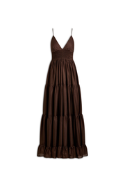 POLISHED VOILE TIER DRESS