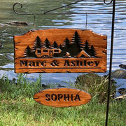Personalized Engraved Camper Sign, Campground Sign, RV Sign, Camping Gift