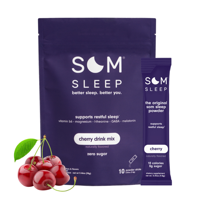 Som Sleep Zero Sugar Powder Drink Mix · Cherry