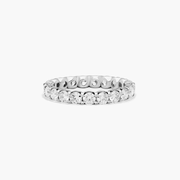 Shared Prong Contour Eternity Ring With 2 CTW Lab-Grown Diamonds In 14K White Gold (3.00mm)