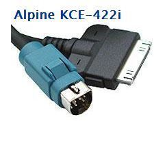 Alpine KCE-422i Full speed cable Charge and Control iPod iPh