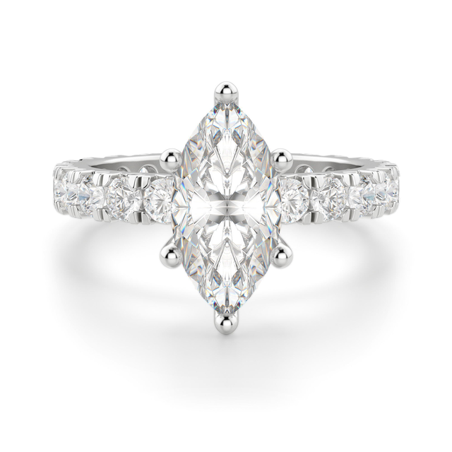 Gwyneth Marquise Cut 0.50 ct Center Engagement Ring Lab Grown Diamond