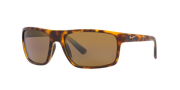 MAUI JIM 746 Byron Bay Tortoise - Unisex Sunglasses, HCLU+00AD Bronze Polarized Lens