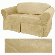 Ultra Suede Cream Furniture Slipcover 639 Sofa