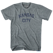 Kansas City Adult Tri-Blend T-Shirt - Athletic Grey