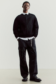 Loose-Fit Cotton Cargo Pants