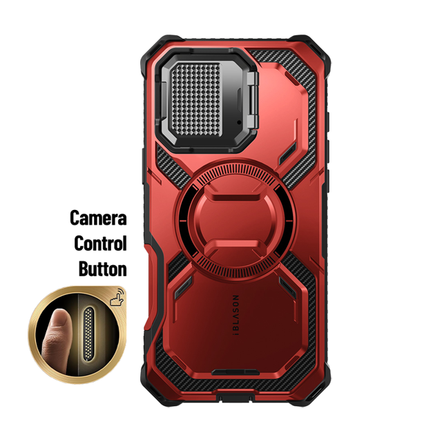 iPhone 16 Pro Max Armorbox Camera Control Button Case - Metallic Red