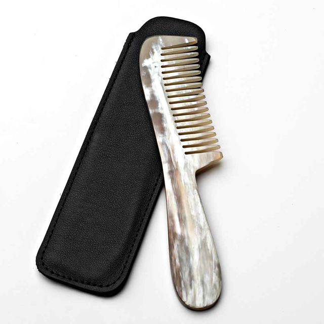 Mustache Natural Horn Comb