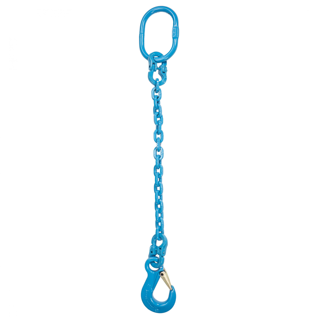 9/32" x 10' - Pewag Single Leg Chain Sling w/ Sling Hook - Grade 120