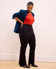 Pull On Bootcut Ponte Pants - Espresso