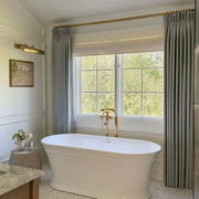 Custom Luxury Bathroom Curtains with Waterproof Layer