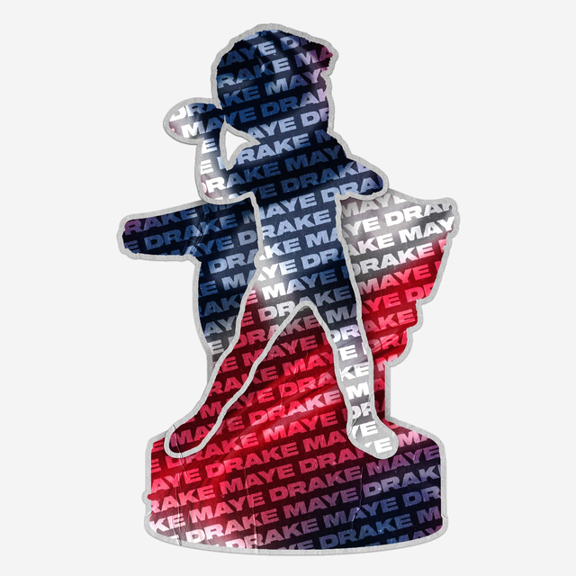 Drake Maye New England Patriots Highest Single-Game Completion Franchise Record Bobblehead