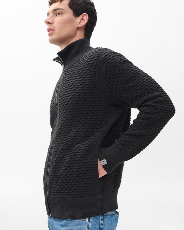 Andrew Cotton Full-Zip Sweater