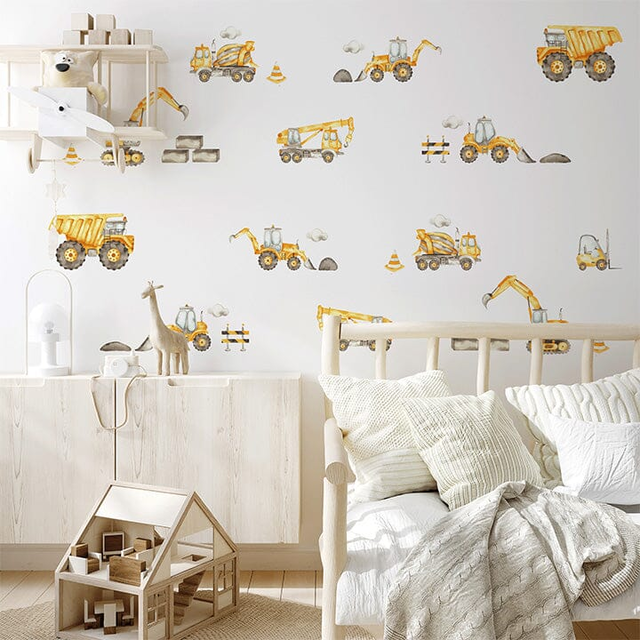 Construction Truck Wall Decals