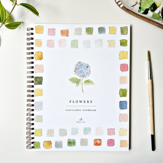 Emily Lex Studio - Flowers Watercolor Workbook