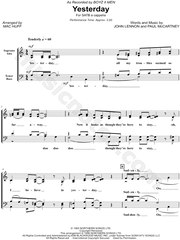 Boyz II Men "Yesterday" (arr. Mac Huff) SATB Choir A Cappella Choral Sheet Music in F Major - Download & Print