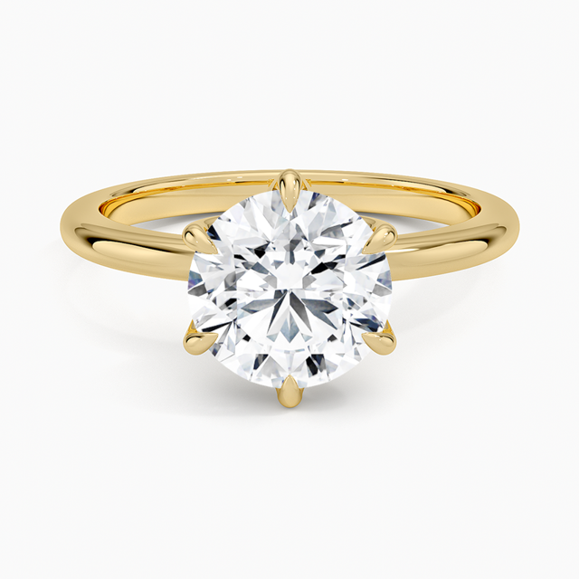18K Yellow Gold Esme Solitaire Ring