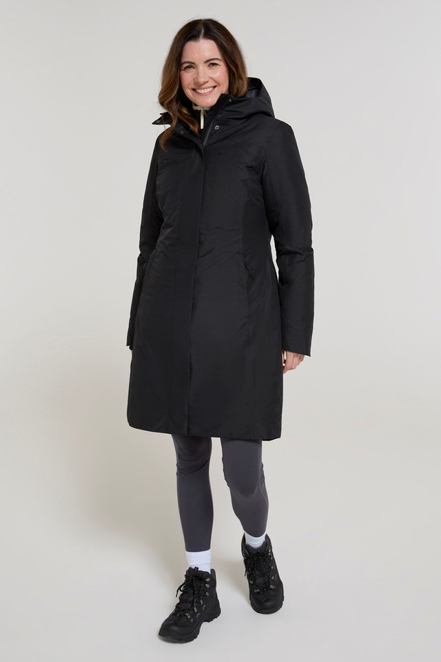 Polar Hybrid Womens Long Down Jacket