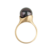 Deep Plum Tahitian Pearl Alizé Ring