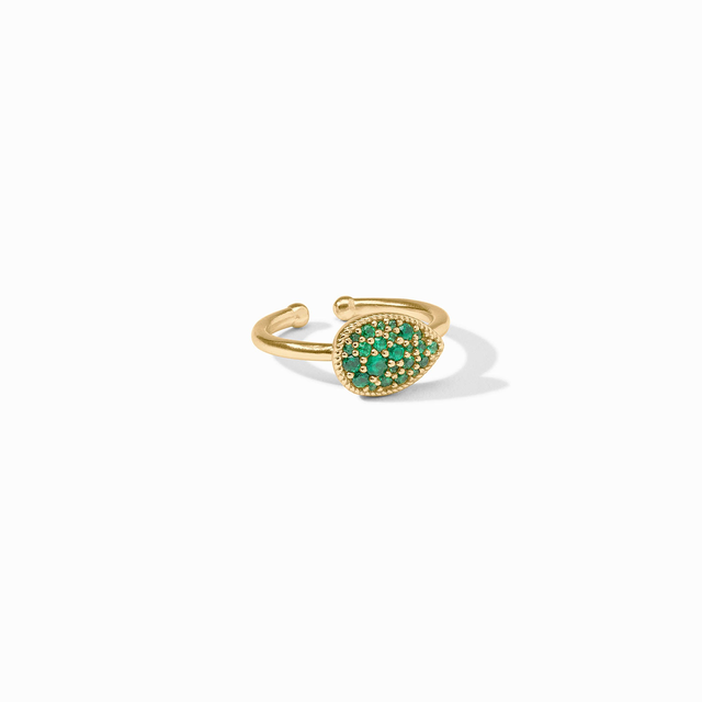 Pavé Teardrop Stacking Ring