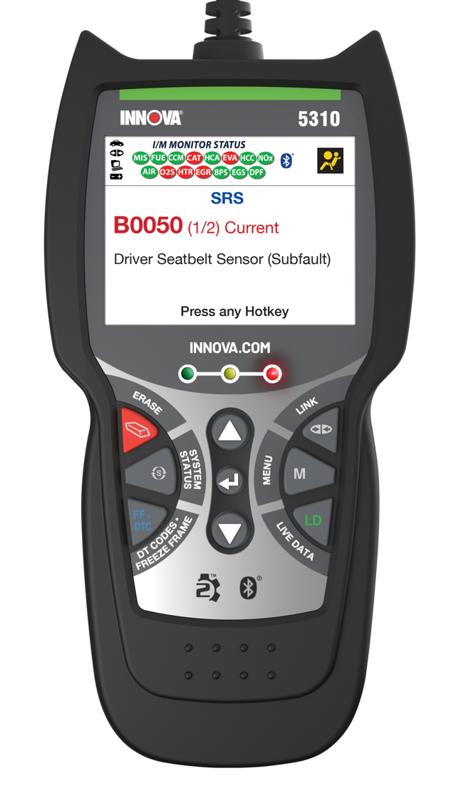 Innova 5310 - OBD2 Scanner to Read/Erase ABS + SRS + Airbag Codes