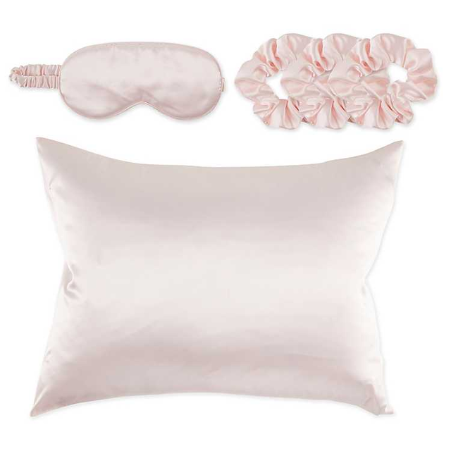 Pink Satin 5-pc. Sleep Accessory Set