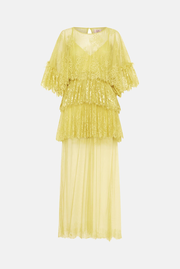 Tiered Lace Maxi Dress