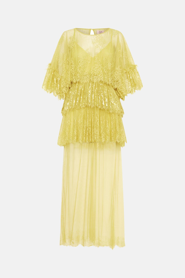 Tiered Lace Maxi Dress