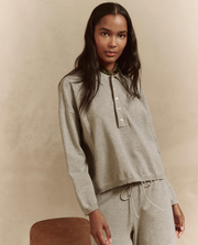 The Polo Sweater. -- Heather Grey
