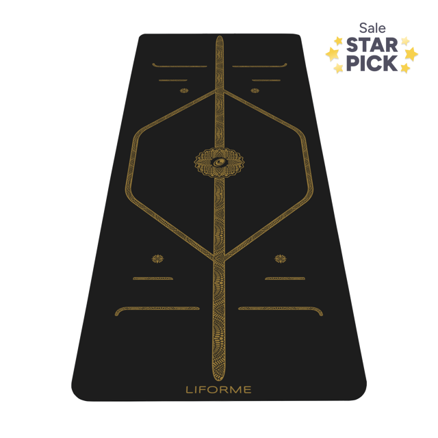 Liforme Black & Gold Yoga Mat