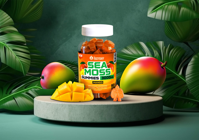 Mango Sea Moss Gummies - 3000Mg Per serving.