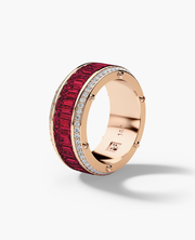 MONTE CRISTO Gold Ring with 11.60ct Rubies and Diamonds