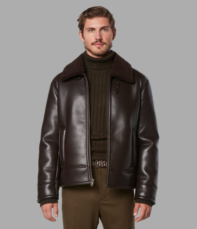 Cadman Faux Shearling Aviator Jacket